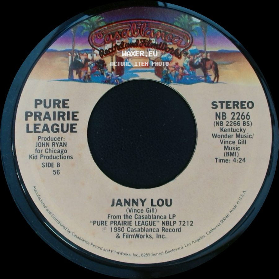 Pure Prairie League - Let Me Love You Tonight / Janny Lou side B