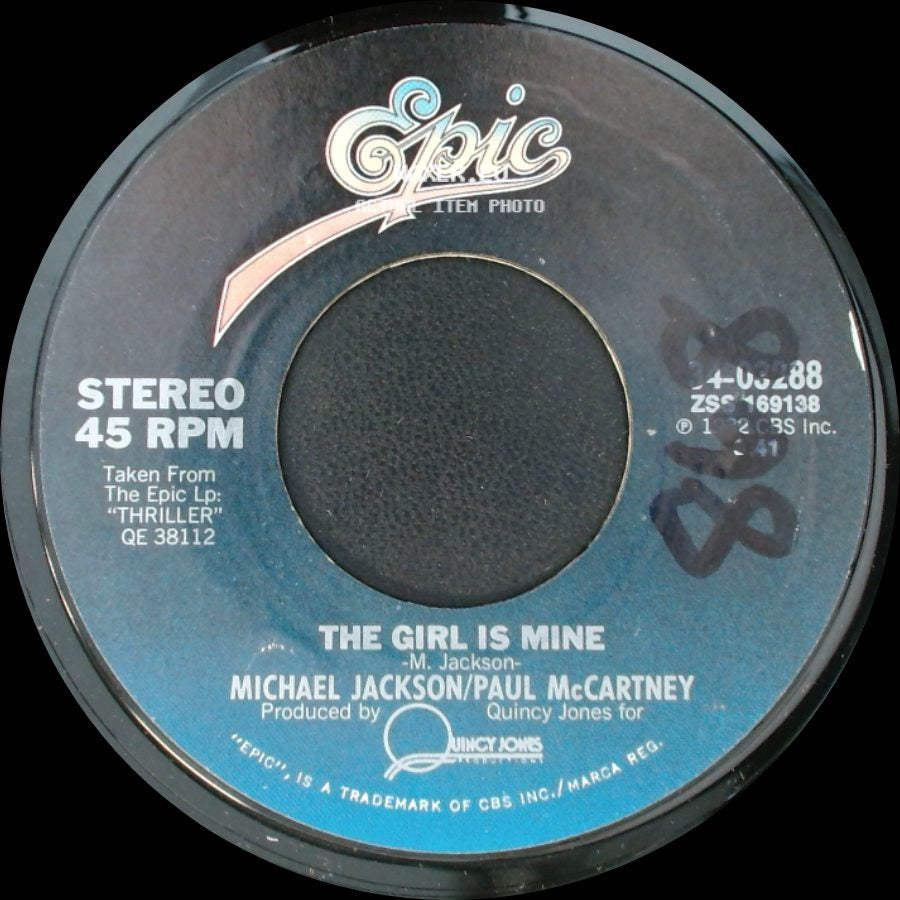Michael Jackson/Paul Mccartney / Michael Jackson - The Girl Is Mine / Can't Get Outta The Rain side A