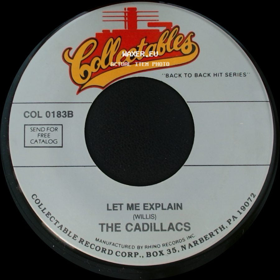 The Cadillacs - Let Me Explain / Speedo side A