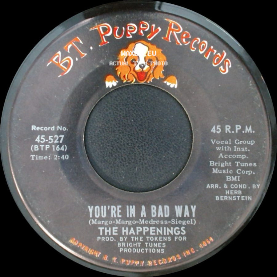 The Happenings - I Got Rhythm / You're In A Bad Way side B