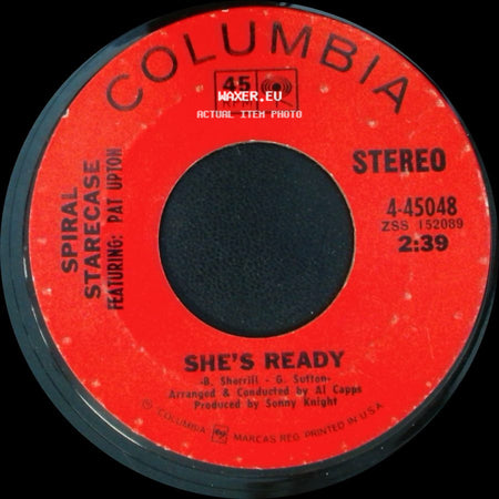 Spiral Starecase Featuring Pat Upton - Judas To The Love We Knew / She's Ready side B
