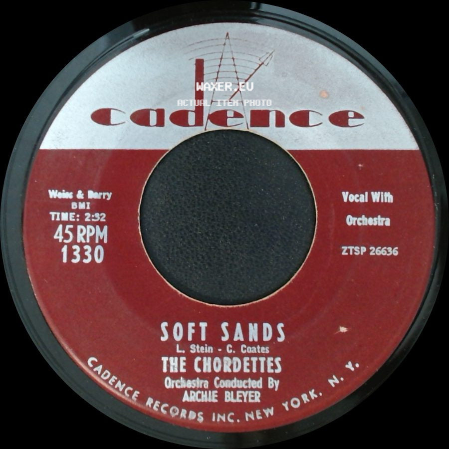 The Chordettes - Just Between You And Me / Soft Sands side B