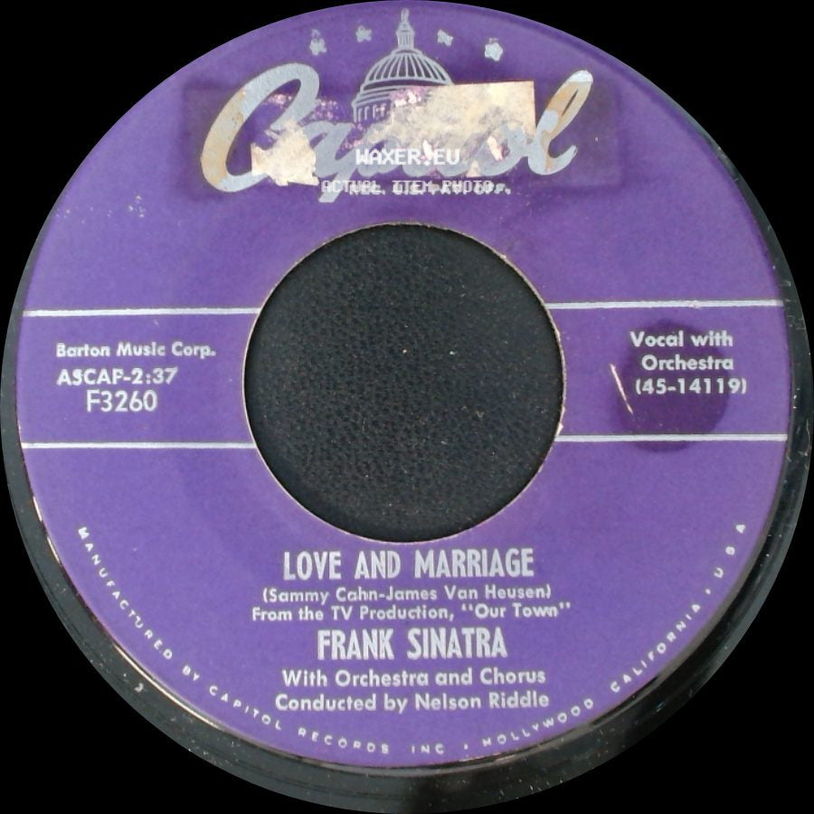 Frank Sinatra - The Impatient Years / Love And Marriage side B
