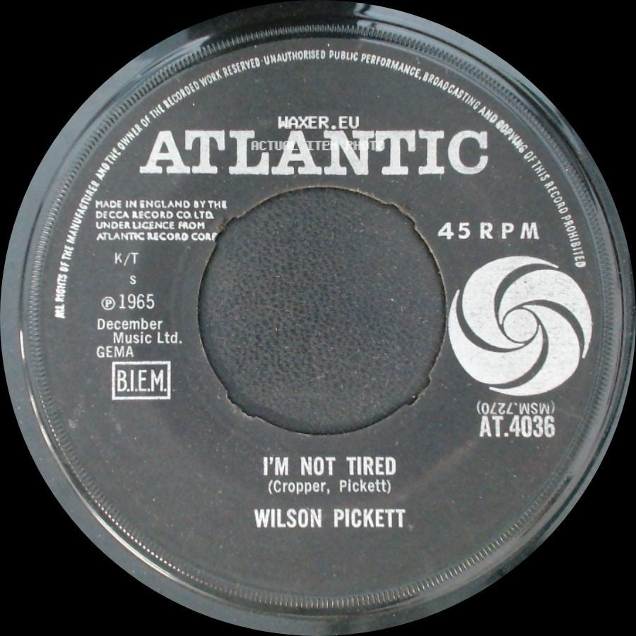 Wilson Pickett - I'm Not Tired / In The Midnight Hour side A