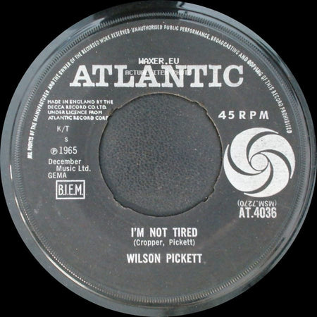 Wilson Pickett - I'm Not Tired / In The Midnight Hour side A