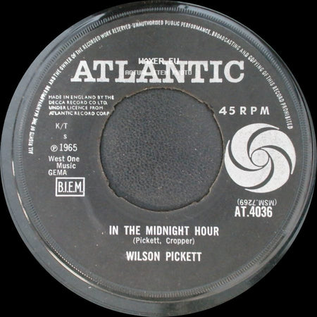 Wilson Pickett - I'm Not Tired / In The Midnight Hour side B