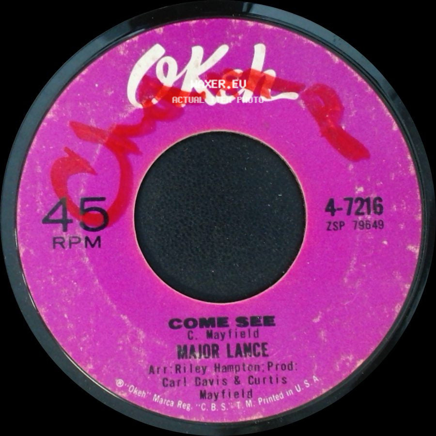 Major Lance - Come See / You Belong To Me My Love side A