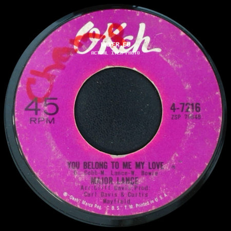 Major Lance - Come See / You Belong To Me My Love side B