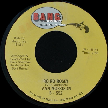Van Morrison - Chick - A - Boom / Ro Ro Rosey side B