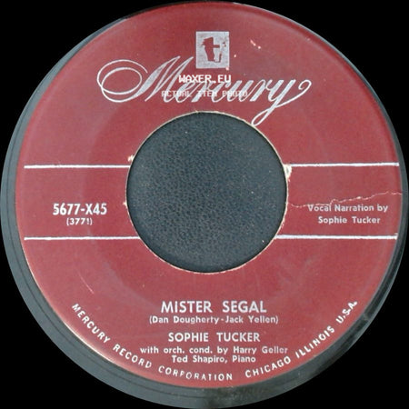 Sophie Tucker - Horse Playing Poppa / Mister Segal side B