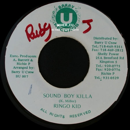 Ringo Kid - Sound Boy Killa / Killing side A
