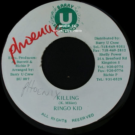 Ringo Kid - Sound Boy Killa / Killing side B