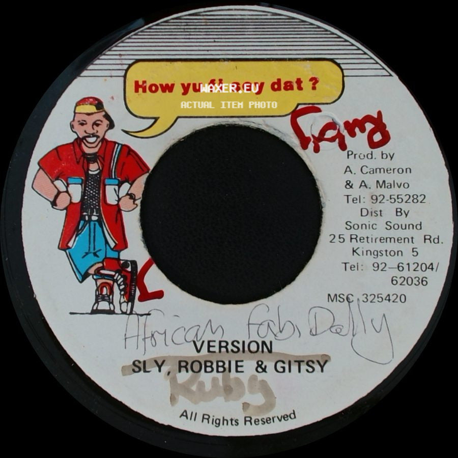 Sly, Robbie & Gitsy - Version / Unknown Title B side A