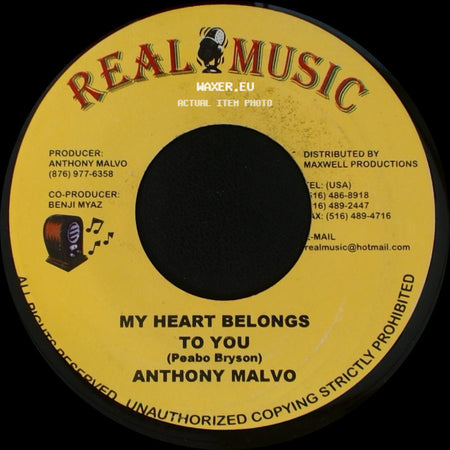 Anthony Malvo - My Heart Belongs To You / Version side A
