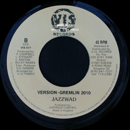 Gregory Isaacs / Jazzwad - Deportee Inna Winter Coat / Version - Gremlin 2010 side B