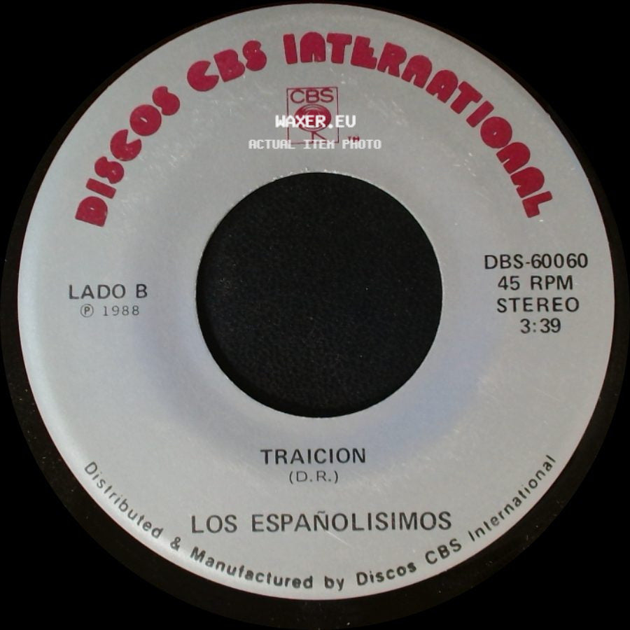Los Españolisimos - Popurri Pasadobles / Traicion side B