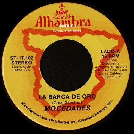 Mocedades - La Barca De Oro / Poco A Poco side A