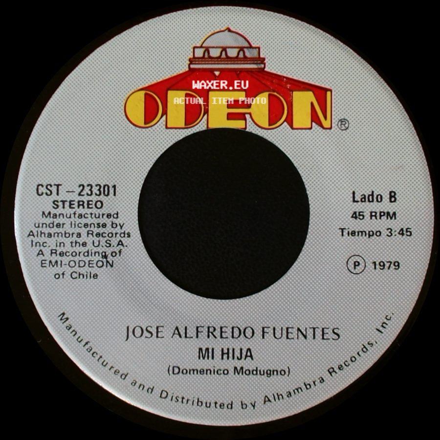 Jose Alfredo Fuentes - Mar Y Cielo / Mi Hija side B