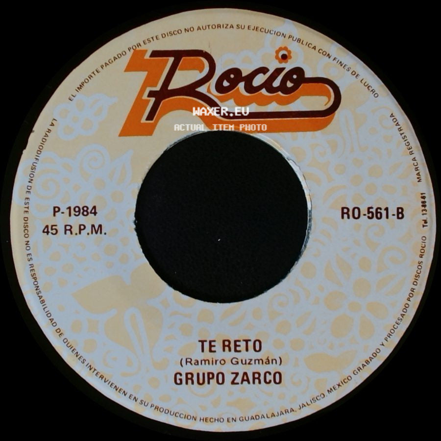 Grupo Zarco - Separacion / Te Reto side B