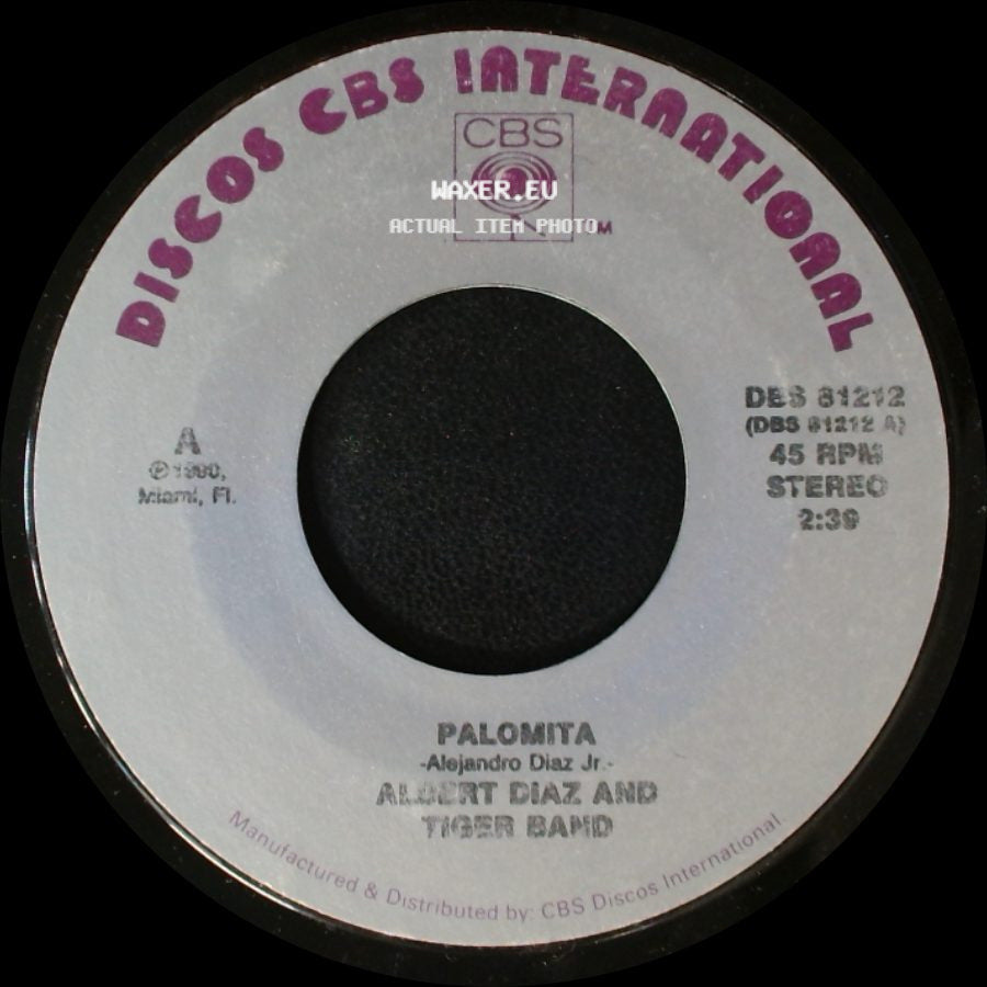 Albert Diaz And Tiger Band - Palomita / Tu Me Besas side A