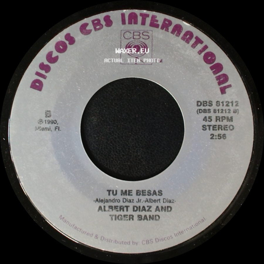 Albert Diaz And Tiger Band - Palomita / Tu Me Besas side B