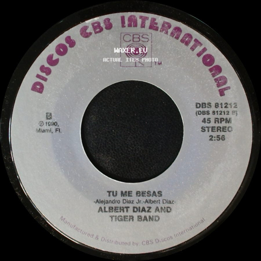 Albert Diaz And Tiger Band - Palomita / Tu Me Besas side B