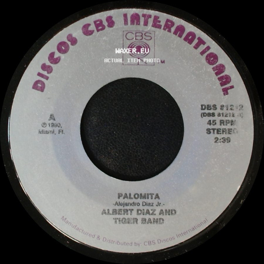 Albert Diaz And Tiger Band - Palomita / Tu Me Besas side A