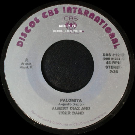 Albert Diaz And Tiger Band - Palomita / Tu Me Besas side A