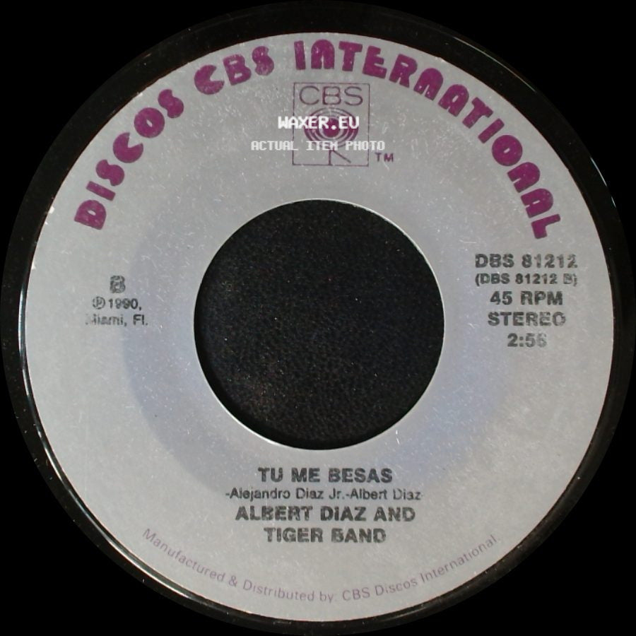 Albert Diaz And Tiger Band - Palomita / Tu Me Besas side B