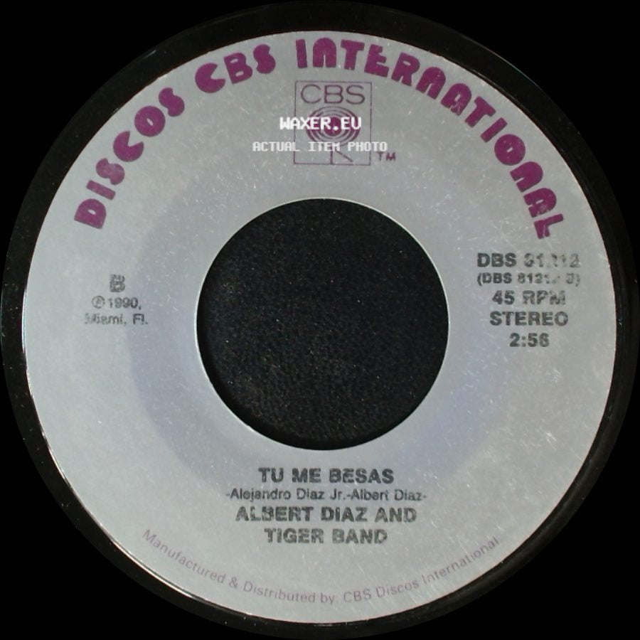 Albert Diaz And Tiger Band - Palomita / Tu Me Besas side B