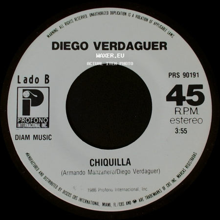 Diego Verdaguer - Estoy Celoso / Chiquilla side B