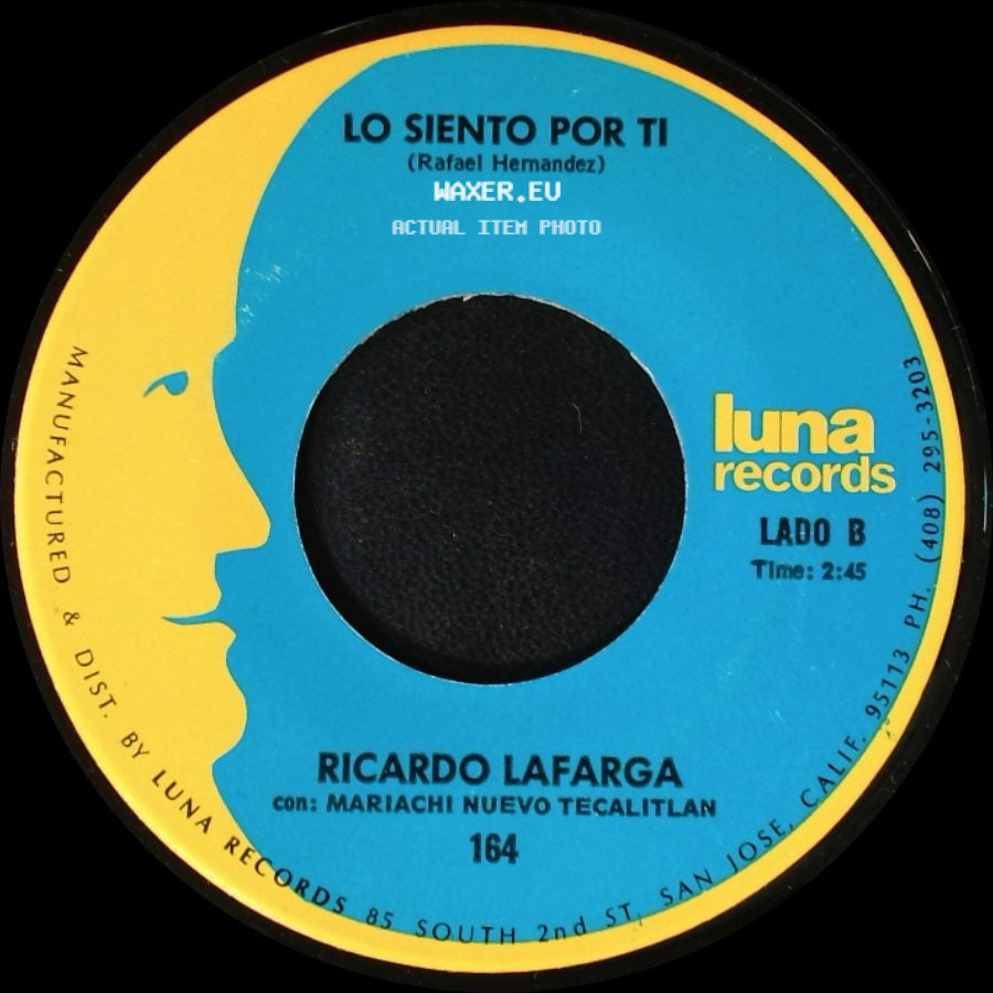 Ricardo Lafarga / Ricardo Lafarga Con Mariachi Nuevo Tecalitlan - Fruto Robado / Lo Siento Por Ti side B
