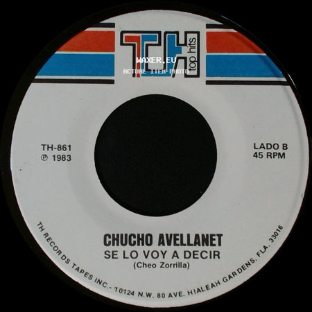 Chucho Avellanet - No Volvere A Hablar De Amor / Se Lo Voy A Decir side B