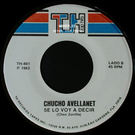 Chucho Avellanet - No Volvere A Hablar De Amor / Se Lo Voy A Decir side B