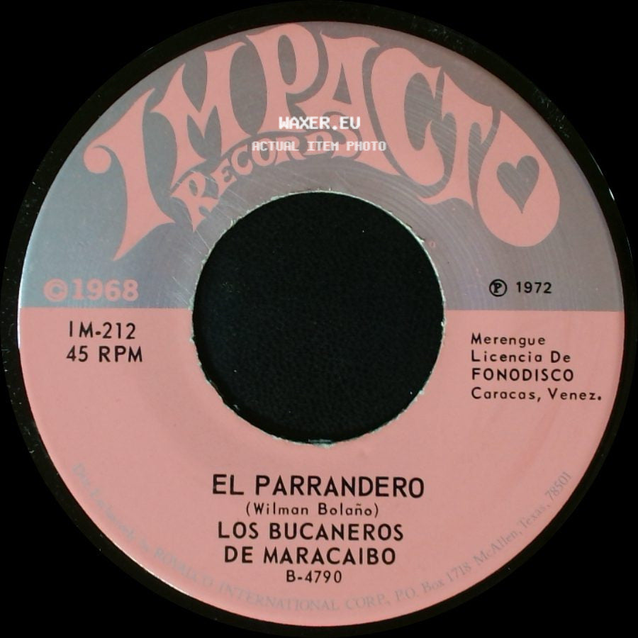 Los Bucaneros De Maracaibo - El Parrandero / Trigueñita De Ojos Verdes side A