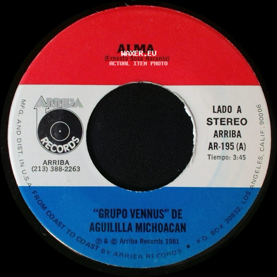 Grupo Vennus De Aguililla Michoacan / Grupo Vennus - Alma / Los Años Pasan side A