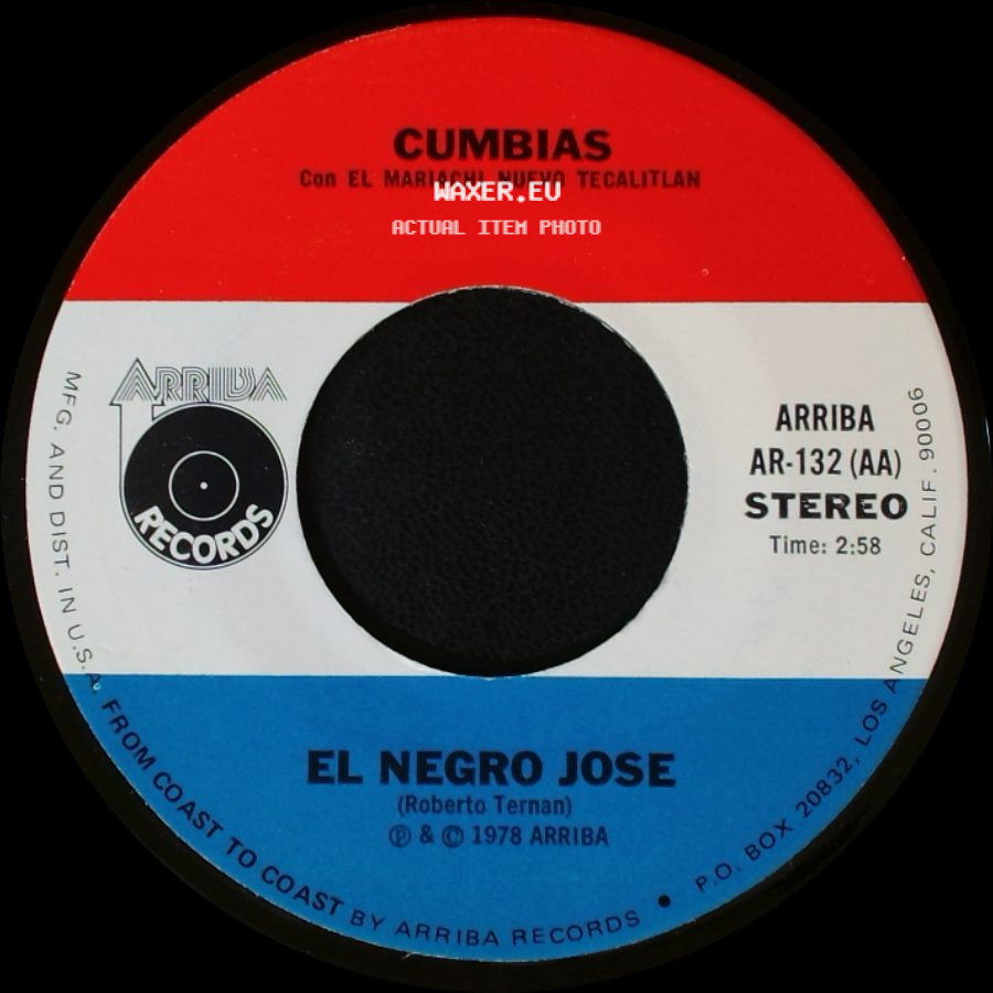 El Negro Jose / Cumbias Con El Mariachi Nuevo Tecalitlan - Cumbias Con El Mariachi Nuevo Tecalitlan / No Pidas Mas Perdon (Salome) side A
