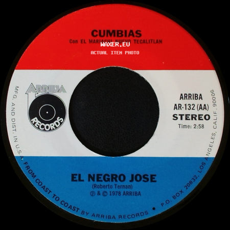 El Negro Jose / Cumbias Con El Mariachi Nuevo Tecalitlan - Cumbias Con El Mariachi Nuevo Tecalitlan / No Pidas Mas Perdon (Salome) side A