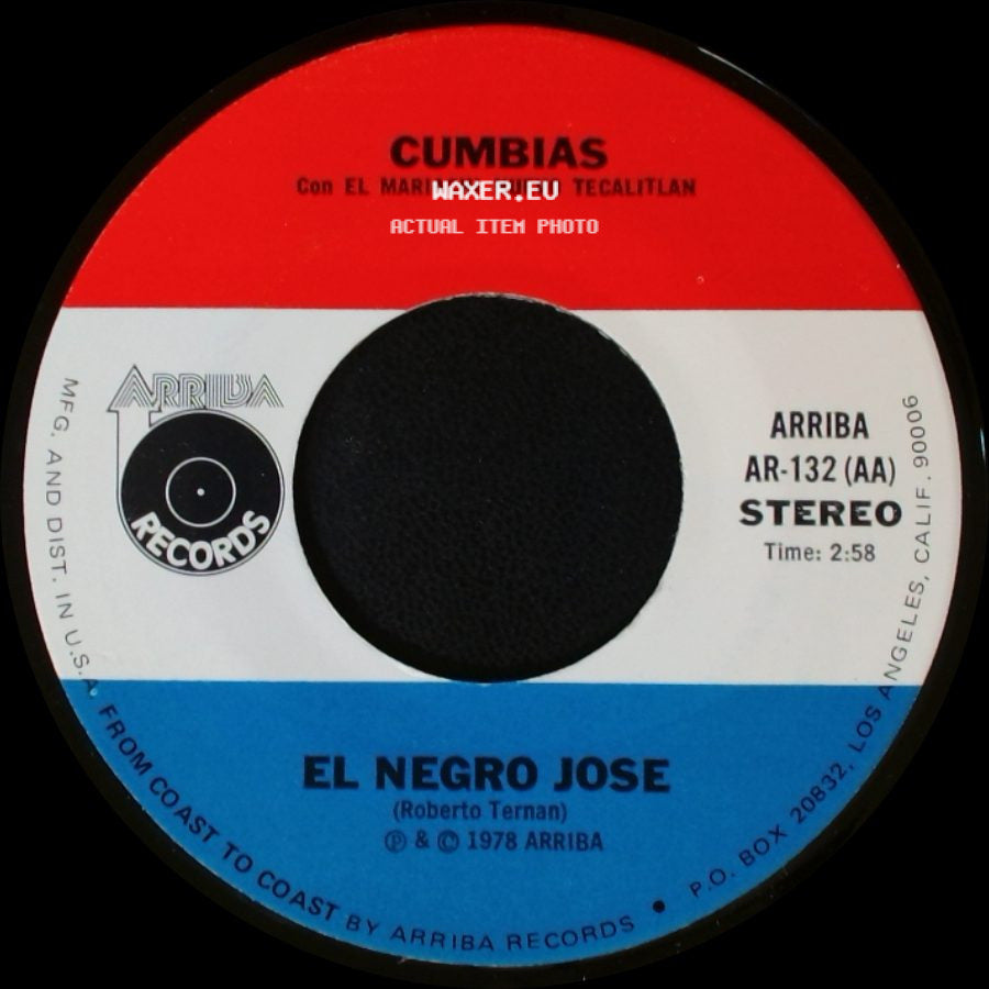 Con El Mariachi Nuevo Tecalitlan / El Negro Jose - No Pidas Mas Perdon (Salome) / Cumbias side B