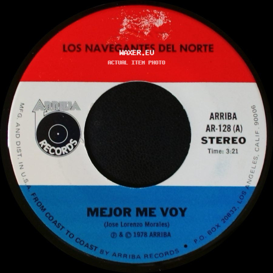 Los Navegantes Del Norte - Te Vas Angel Mio / Mejor Me Voy side B