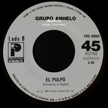 Grupo Anhelo - Ay Amor / El Pulpo side B