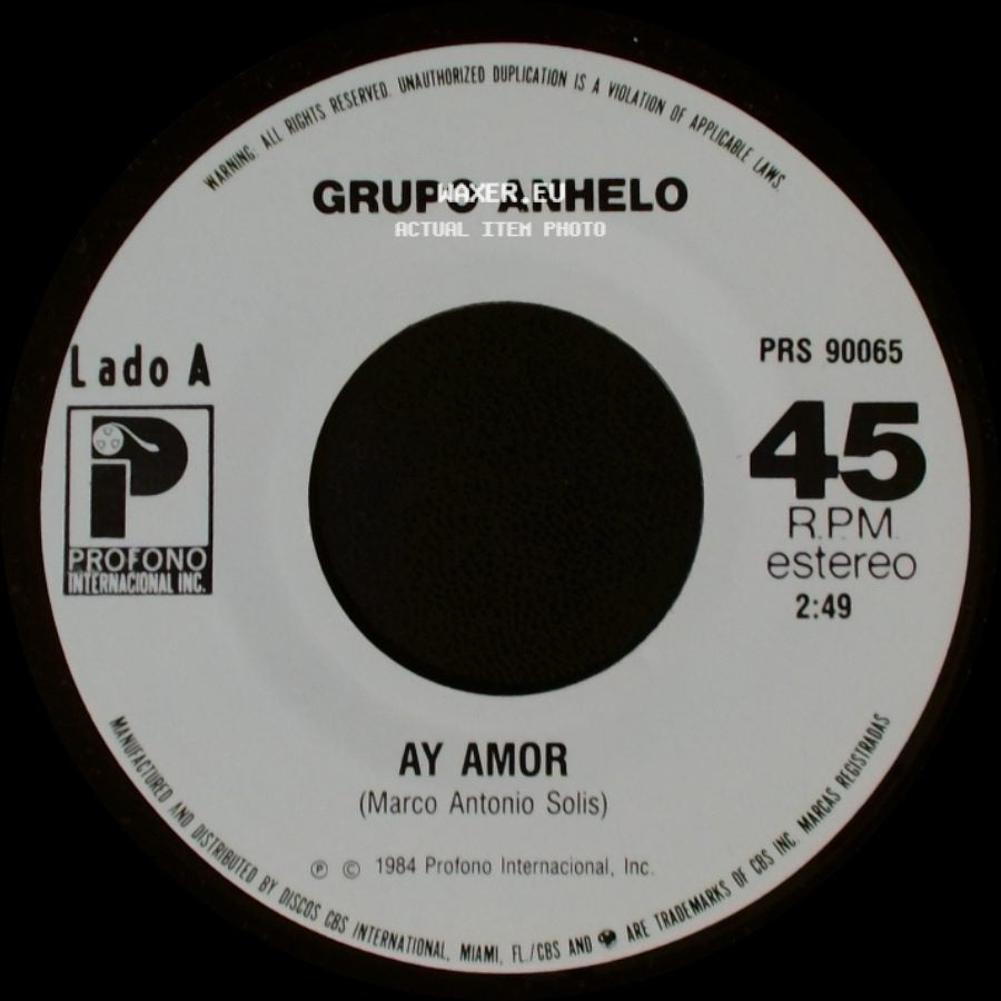 Grupo Anhelo - Ay Amor / El Pulpo side A