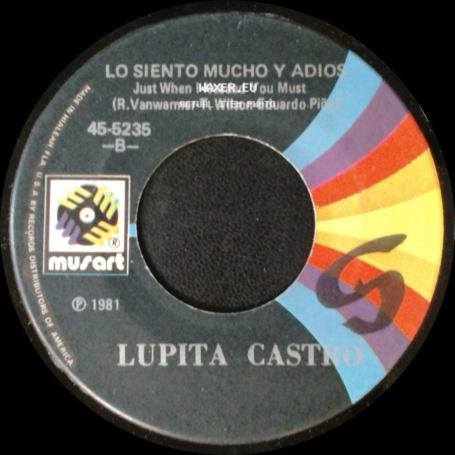 Lupita Castro - Placer Y Castigo / Lo Siento Mucho Y Adios side B