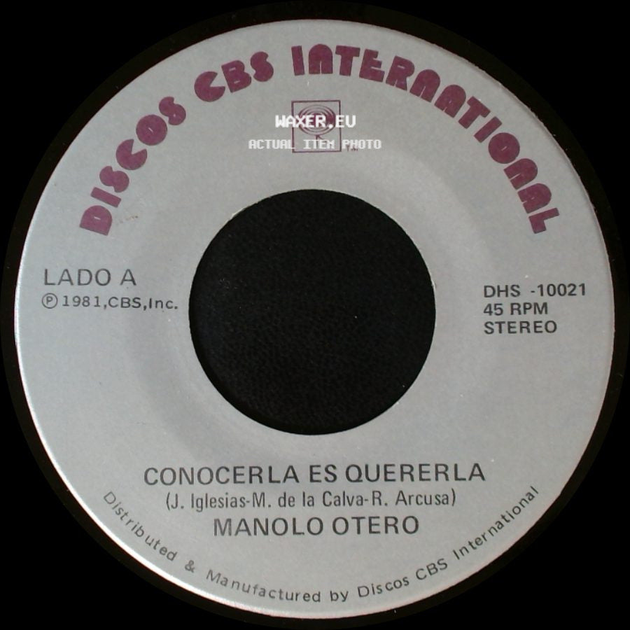 Manolo Otero - Conocerla Es Quererla / Vuelvo A Ti side A