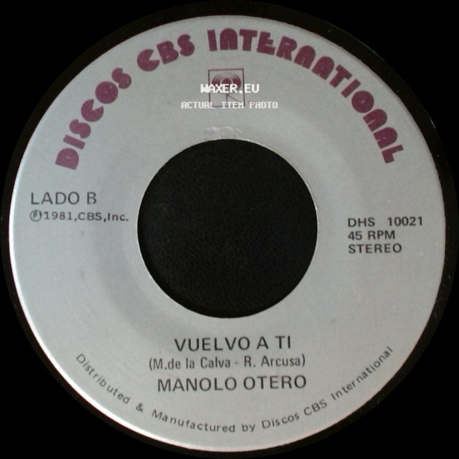 Manolo Otero - Conocerla Es Quererla / Vuelvo A Ti side B