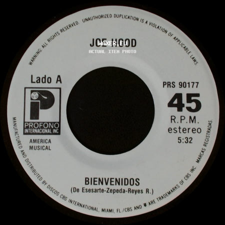 Joe Hood - Bienvenidos / Soccerock side A