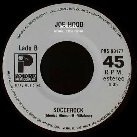 Joe Hood - Bienvenidos / Soccerock side B