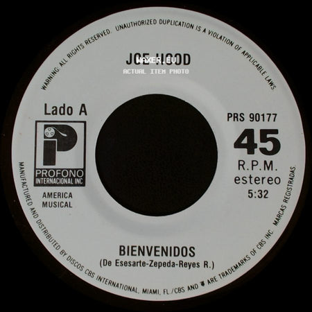 Joe Hood - Bienvenidos / Soccerock side A