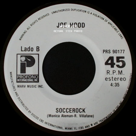 Joe Hood - Bienvenidos / Soccerock side B