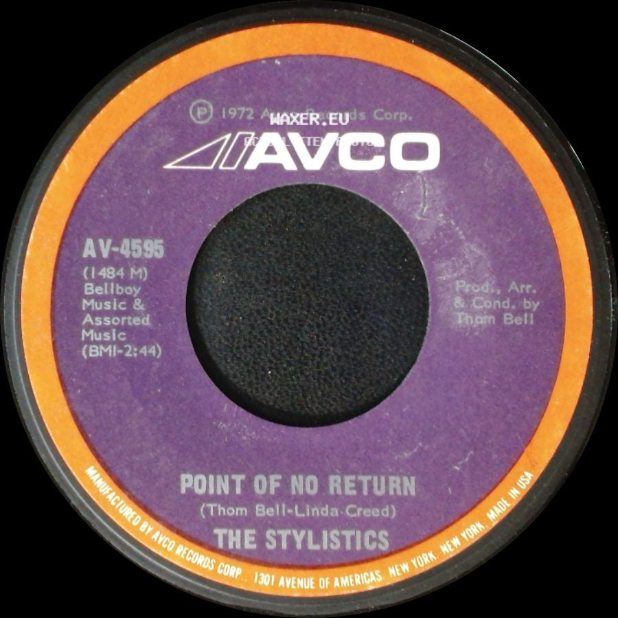 The Stylistics - Point Of No Return / People Make The World Go Round side A